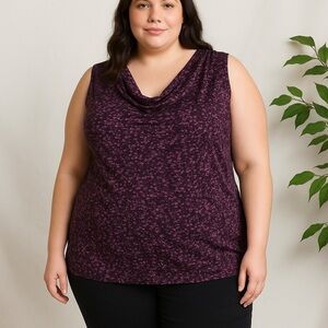 Women's Purple Sleeveless Top
